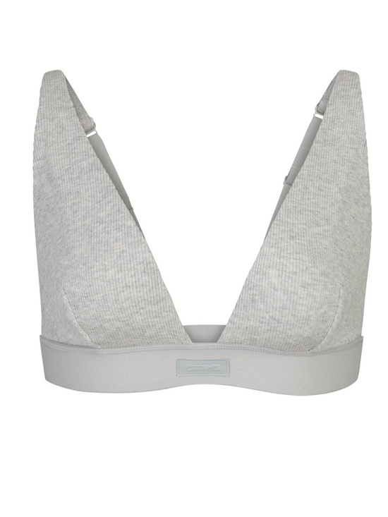 SKIMS Other - SKIMS Cotton Rib Plunge Bralette